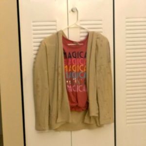 Long sleeve hoodie with tank top